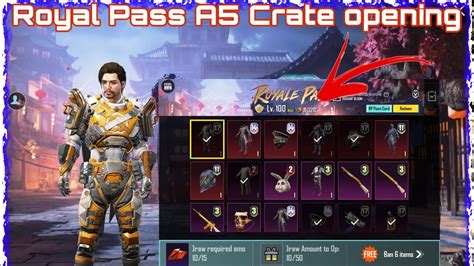 ROYAL PASS A5 CRATE OPENING PUBG MOBILE CRATE OPENING RP CRATES