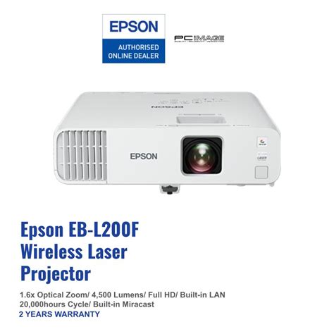 Epson Eb L F Fhd Business Built In Wireless Laser Projector Pc Image