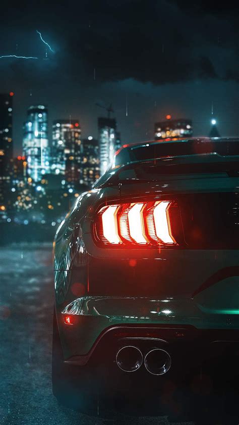 Mustang Tail Lights Iphone Hd Phone Wallpaper Pxfuel