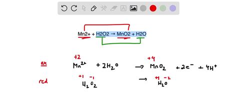 SOLVED Mn2 H2O2 MnO2 H2O In Basic Medium Separate The Reaction