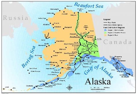 Alaska Road Map