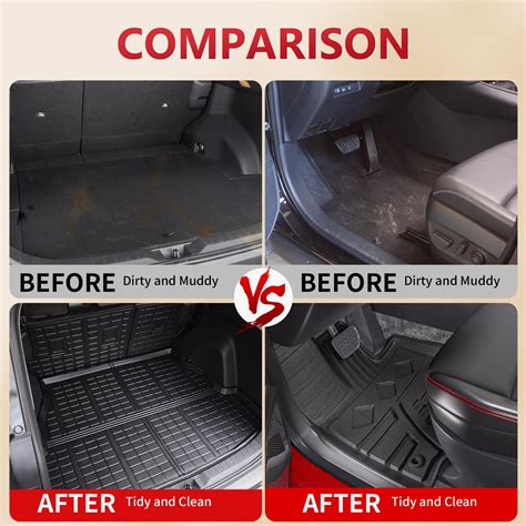 Xipoo Cargo Liner Compatible With Toyota Rav Trunk Floor Mat