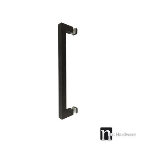 Single 400mm Matt Black Entry Door Pull Nbat Hardware