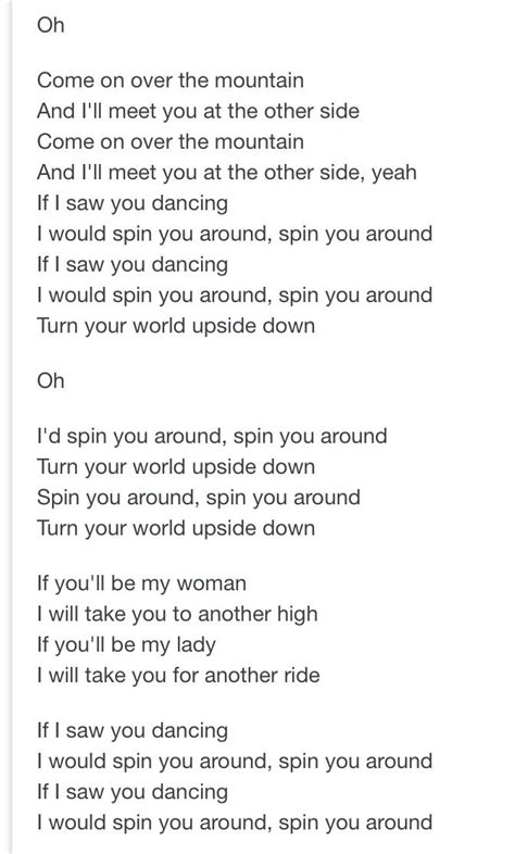 Spin you around | Favorite lyrics, Words quotes, Lyrics