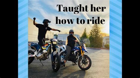 Teaching My Girlfriend How To Ride A Motorcycle Youtube