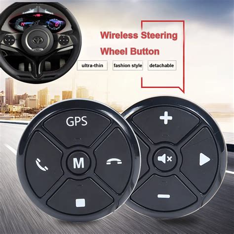 Ultrathin Universal Car Steering Wheel Control Button Remote Wireless