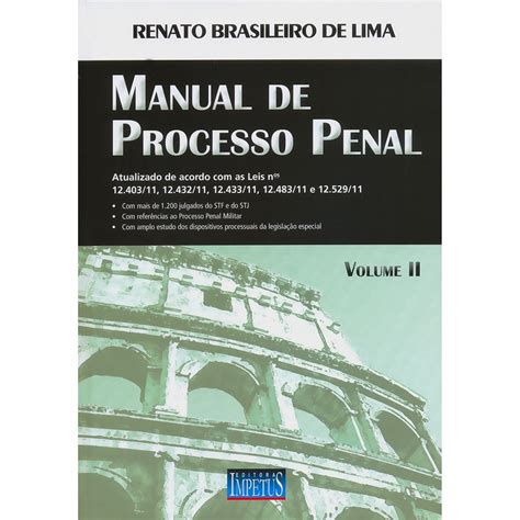 Amazon Manual De Processo Penal Volume 2 9788576266341 Renato