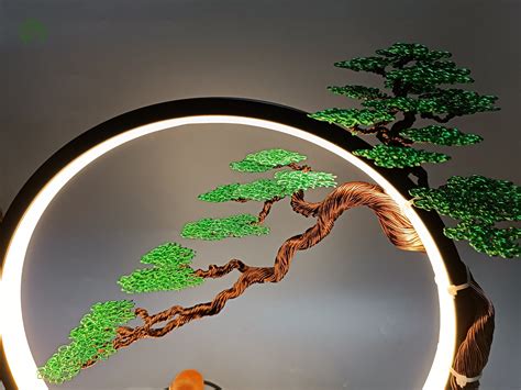 Wire Bonsai Art With Modern Led Lights Up To Cm High Etsy