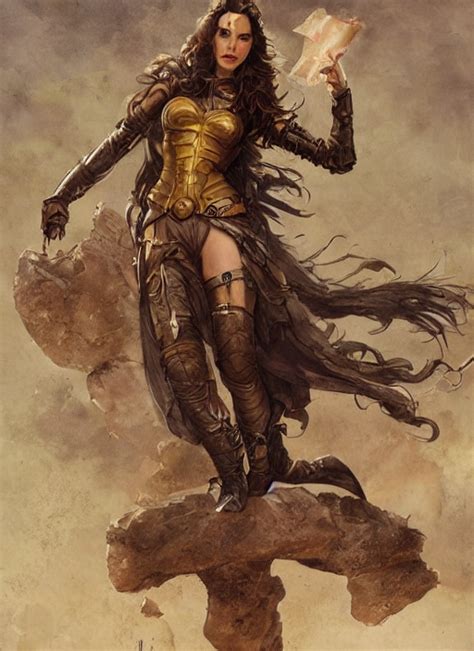 Krea Ai Highly Detailed Steampunk Gal Gadot Standing On A