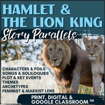 The Lion King And Hamlet Comparison Worksheet