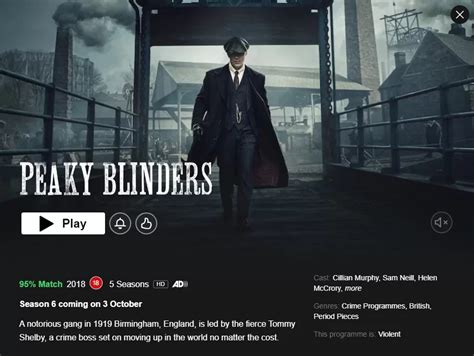 Peaky Blinders Season Sets Netflix Uk Release Date What S On Netflix