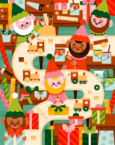 Santa's Workshop by Pretend Friends on Dribbble