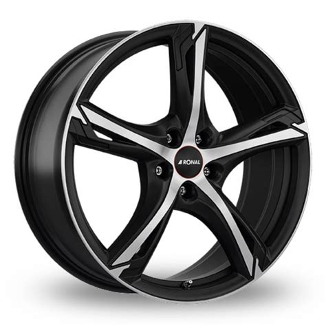 Ronal R Black Polished Alloy Wheels Wheelbase