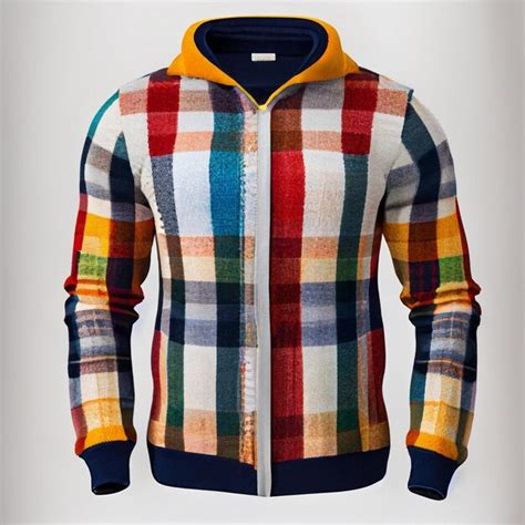 Premium AI Image | Colorful men's winter clothes wool With white background