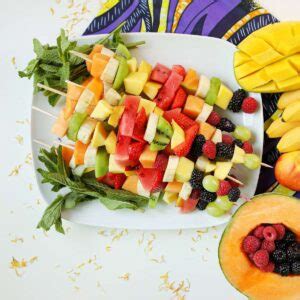 Rainbow Fruit Skewers - An Easy And Healthy Homemade Snack