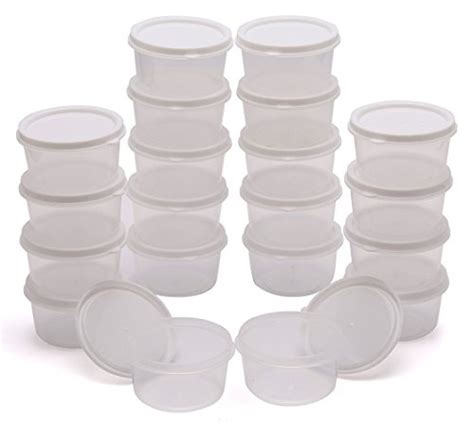 Greenco Mini Food Storage Containers, Condiment, and Sauce Containers, Baby Food Storage and ...