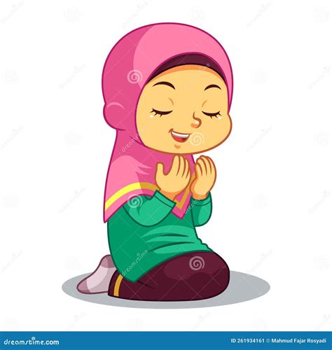 Moslem Girl Reading Quran Bw Royalty Free Stock Image Cartoondealer