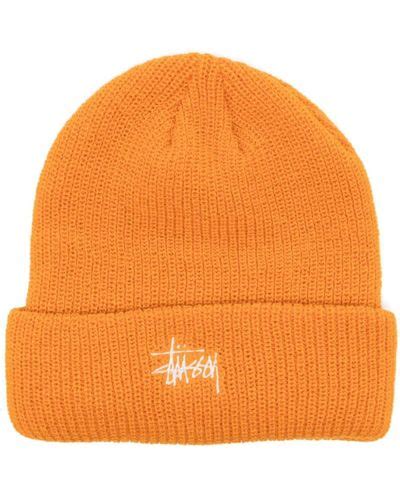 Orange Stussy Hats For Men Lyst