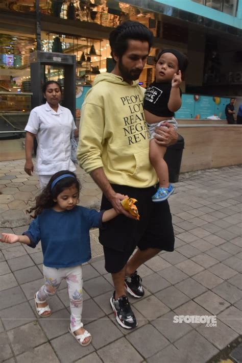 Family Time! Shahid Kapoor Fulfills Daddy Duties As He Gets Snapped With Kids- Zain And Misha