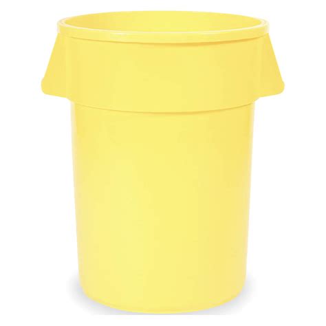 TOUGH GUY 5DMT5 Utility Container 32 Gallon Lldpe Giallo AE3JHR