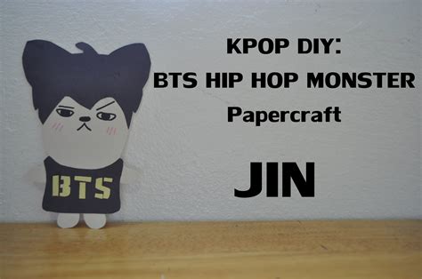 Kpop Diy Bts Hip Hop Monster Papercraft Jin Kpop Diy Hip Hop