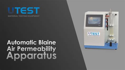 Automatic Blaine Air Permeability Apparatus Utcm Youtube