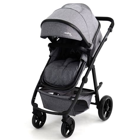 Asalvo Travel System Complete Convertible Two Grey Babystore Ae