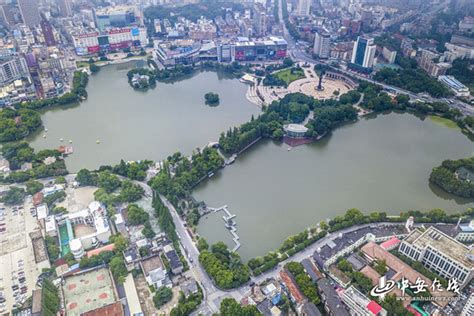 俯瞰芜湖镜湖公园 城市风光无限好安徽频道凤凰网