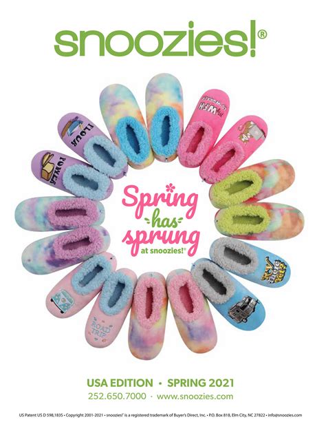 Philip David Company Snoozies 2021 Spring Catalog Page 1