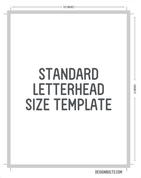 Free Standard Business Card Size Letterhead Envelop Sizes Templates