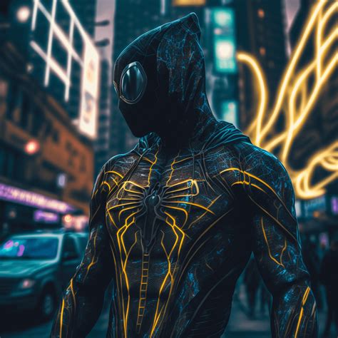 Spiderman Black Panther Suit : r/midjourney