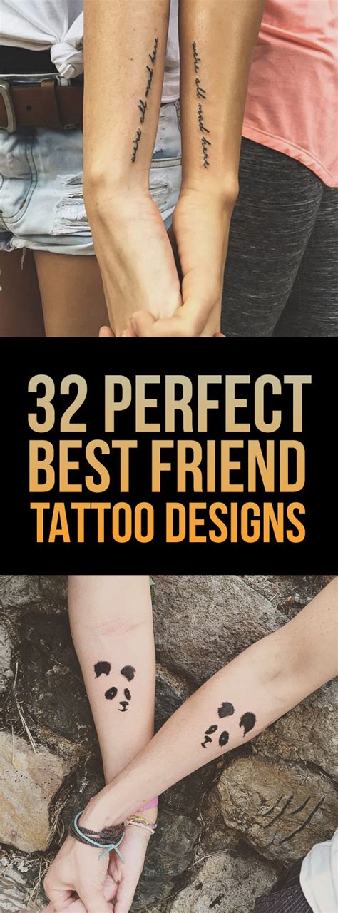 32 Perfect Best Friend Tattoo Designs - TattooBlend