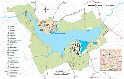 Yellow Creek State Park map - Penn Run PA 15765-5941 • mappery