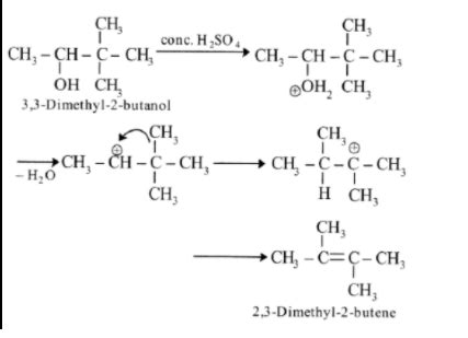 The Major Product Obtained From The Heating Of 3 3 Dimethyl 2 Butanol