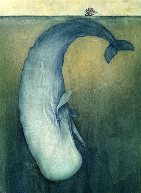 Moby Dick Whale Art Art Print Whale Print Wall Art Nautical Decor