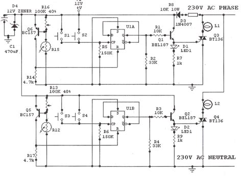 Light Sensitive Staircase Switch With Triac Under Repository Circuits