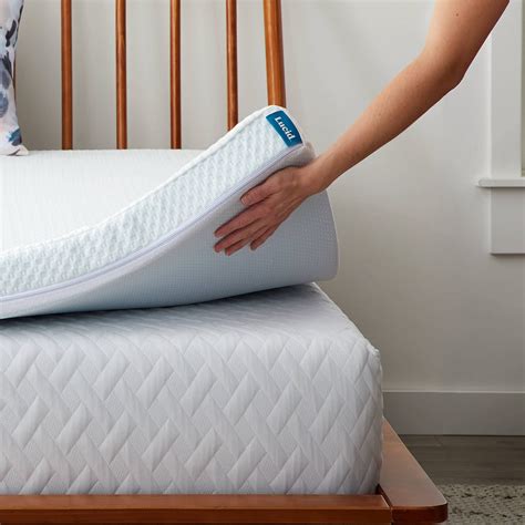 Lucid 4 Inch Gel Memory Foam Topper And Lucid Zippered Enclosure Mattress Topper Cover Twin Xl