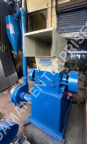 Hdpe Plastic Scrap Grinder Machine With Cyclone Blade Size Inch At