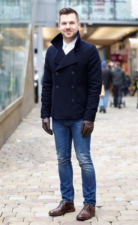 40 Elegant Winter Outfits Ideas For Men Mens Winter Fashion Peacoat