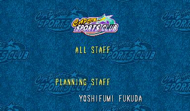 Ending For Capcom Sports Club Smash Tennis Arcade