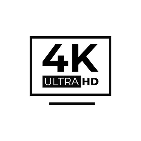 Premium Vector Resolution 4k Ultra Hd Icon