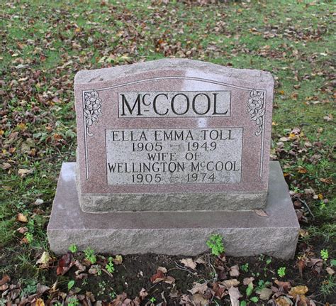 Ella Emma Toll Mccool M Morial Find A Grave