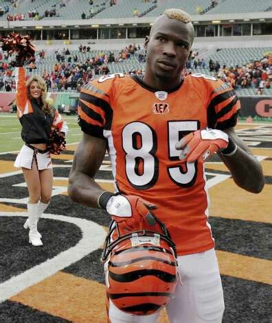 Cincinnati Bengals receiver Chad Johnson, wearing a mohawk,... 467685 ...