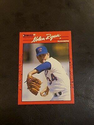 Donruss Nolan Ryan Baseball Card Texas Rangers Ebay