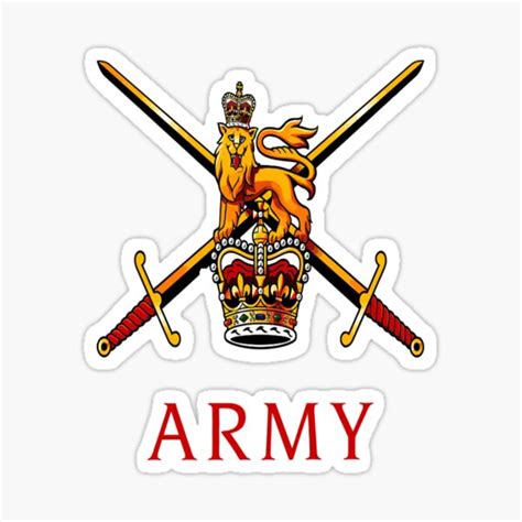 "British Army Slogan , British Armed Forces Logo" Sticker for Sale by ...