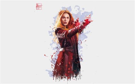 2880x1800 Scarlet Witch In Avengers Infinity War 2018 4k Artwork