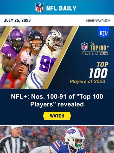 Nfl Gamepass Top 100 Players Of 2023 Kicks Off With Wr Milled