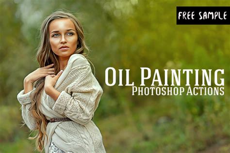 20 Oil Paint Photoshop Action Free Premium PSD Action Templates