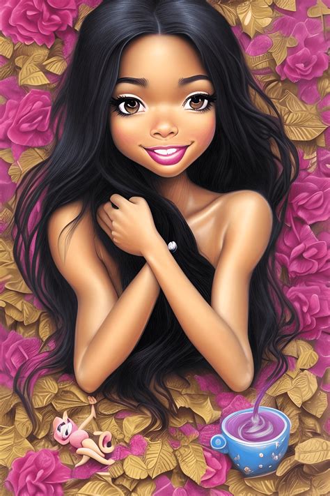 Disney Animation Very Rendered Polished Perfect Dominican Hispanic Soft Golden Skin · Creative