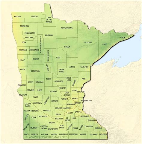 Minn Counties Map